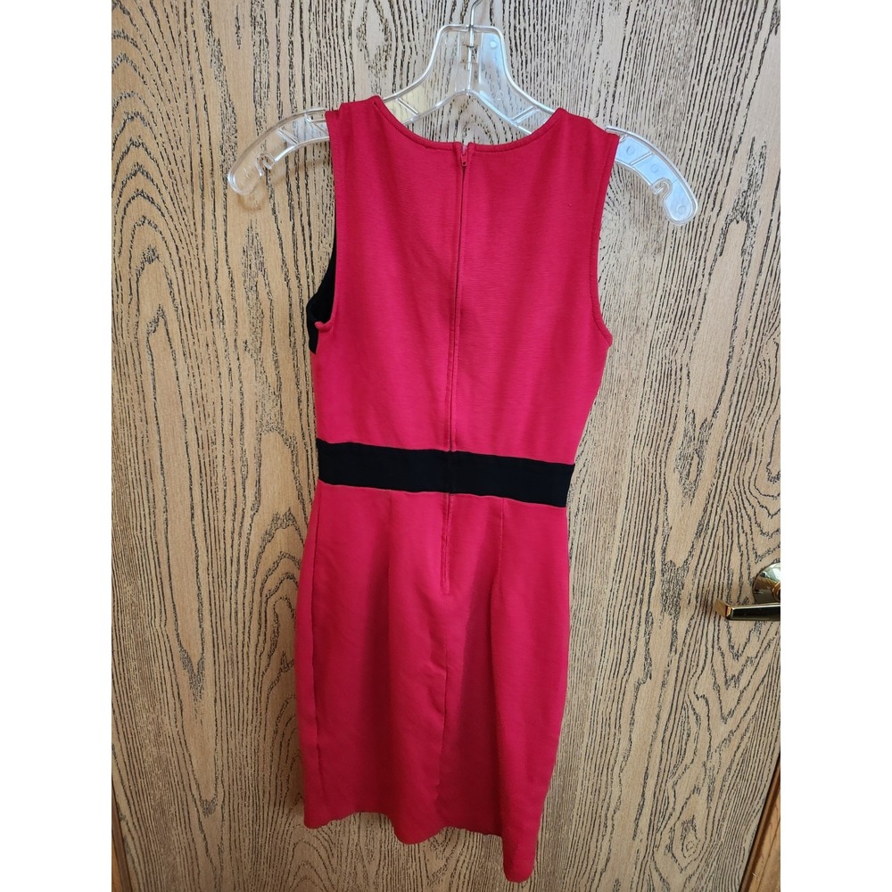 Women Guess Cocktail Dress Red/Black Size 0 - Picture 3 of 3